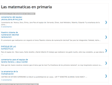 Tablet Screenshot of lasmatematicasenprimaria.blogspot.com