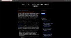 Desktop Screenshot of abdullahtechworld.blogspot.com