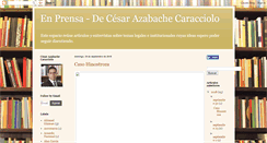 Desktop Screenshot of cesarazabache.blogspot.com