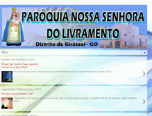 Tablet Screenshot of paroquiansdolivramento.blogspot.com