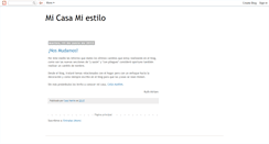 Desktop Screenshot of micasamiestilo.blogspot.com