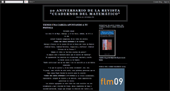 Desktop Screenshot of cuadernosdelmatematico.blogspot.com