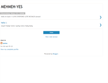 Tablet Screenshot of mehmeh-yes.blogspot.com