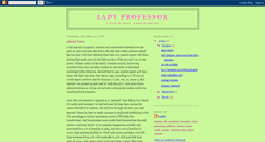 Desktop Screenshot of ladyprofessor.blogspot.com