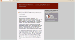 Desktop Screenshot of 4cancer-mesothelioma.blogspot.com