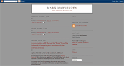 Desktop Screenshot of marx-marvelous.blogspot.com