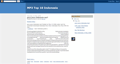 Desktop Screenshot of mp3toptenindonesia.blogspot.com