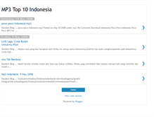 Tablet Screenshot of mp3toptenindonesia.blogspot.com