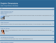 Tablet Screenshot of dolphindimensions.blogspot.com