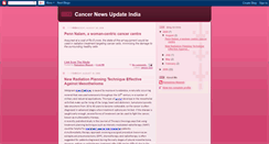 Desktop Screenshot of cancerindiadaily.blogspot.com