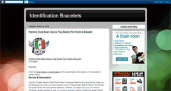 Desktop Screenshot of identificationbraceletsindy.blogspot.com