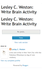 Mobile Screenshot of lesleycweston.blogspot.com