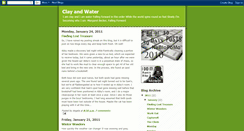 Desktop Screenshot of claynwater.blogspot.com