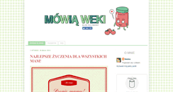 Desktop Screenshot of mowia-weki.blogspot.com