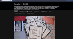 Desktop Screenshot of genderedge.blogspot.com