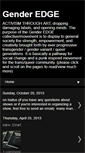 Mobile Screenshot of genderedge.blogspot.com