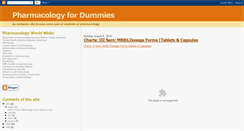 Desktop Screenshot of pharmacologyfordummies.blogspot.com