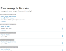 Tablet Screenshot of pharmacologyfordummies.blogspot.com