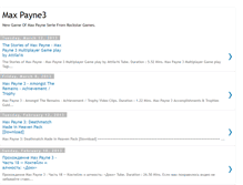 Tablet Screenshot of maxpayne3rockstargames.blogspot.com