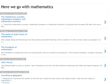 Tablet Screenshot of mathematicsisverynice.blogspot.com