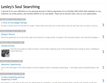 Tablet Screenshot of lesley-soulsearching.blogspot.com