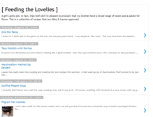Tablet Screenshot of feedingthelovelies.blogspot.com