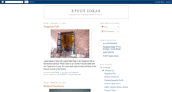 Desktop Screenshot of epcotideas.blogspot.com