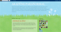 Desktop Screenshot of akademiparanormal.blogspot.com