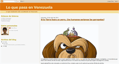 Desktop Screenshot of loquepasaenvenezuela.blogspot.com