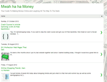 Tablet Screenshot of mwah-ha-ha-money.blogspot.com