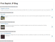 Tablet Screenshot of firstbaptistjp.blogspot.com