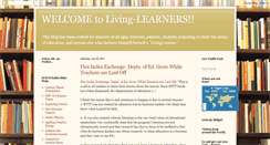 Desktop Screenshot of livinglearners.blogspot.com
