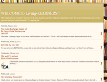 Tablet Screenshot of livinglearners.blogspot.com