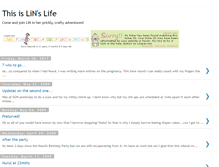 Tablet Screenshot of linslife.blogspot.com