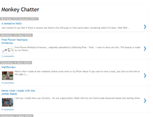 Tablet Screenshot of goodmonkeychatter.blogspot.com