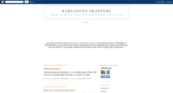 Desktop Screenshot of karlssons-skafferi.blogspot.com