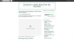 Desktop Screenshot of espaciolibreboletin.blogspot.com