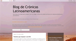 Desktop Screenshot of blogdecronicaslatinoamericanas.blogspot.com
