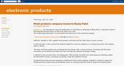 Desktop Screenshot of electronicproducts.blogspot.com
