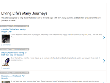 Tablet Screenshot of livinglifesmanyjourneys.blogspot.com
