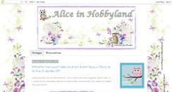 Desktop Screenshot of aliceinhobbyland.blogspot.com