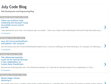 Tablet Screenshot of july-code.blogspot.com