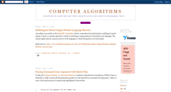 Desktop Screenshot of computeralgorithms.blogspot.com
