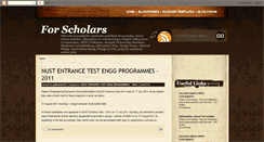 Desktop Screenshot of justforscholar.blogspot.com