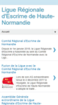 Mobile Screenshot of ligue-escrime-haute-normandie.blogspot.com