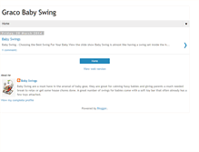 Tablet Screenshot of gracobabyswing.blogspot.com