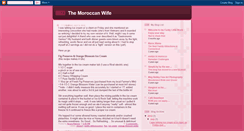 Desktop Screenshot of moroccanwife.blogspot.com