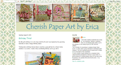 Desktop Screenshot of cherishpaperart.blogspot.com