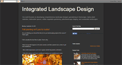 Desktop Screenshot of integratedlandscapedesign.blogspot.com