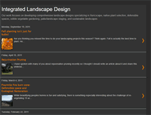 Tablet Screenshot of integratedlandscapedesign.blogspot.com